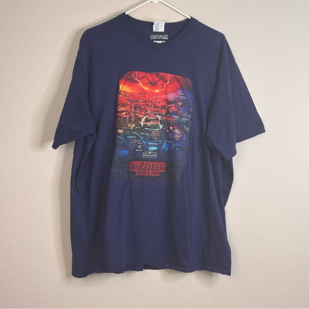 STRANGER THINGS Short Sleeve Welcome To Hawkins Netflix Show Size 3XL